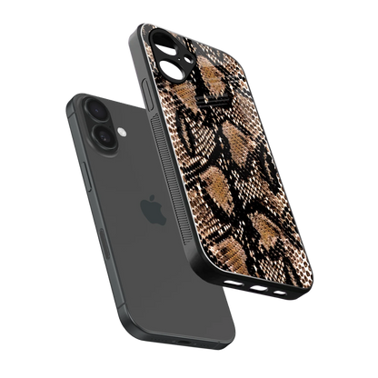 Venomous Luxe sleek iPhone 16 cover with tempered glass back and TPU edges
