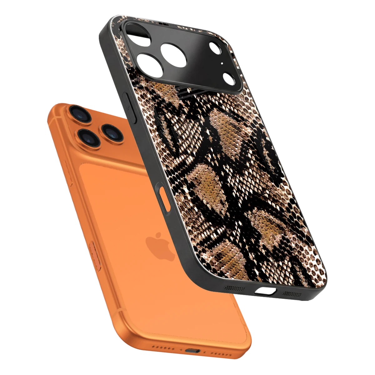 Venomous Luxe sleek iphone 17 pro cover with tempered glass back and TPU edges