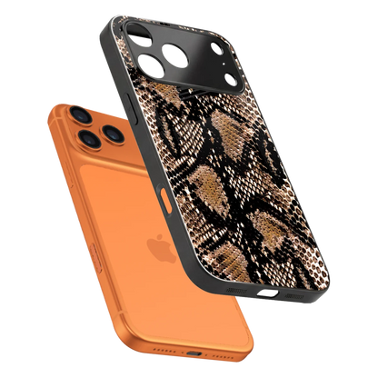 Venomous Luxe sleek iphone 17 pro cover with tempered glass back and TPU edges