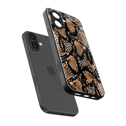 Venomous Luxe sleek iphone 17 cover with tempered glass back and TPU edges