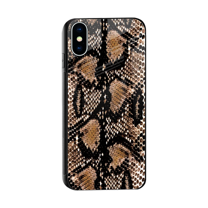 Venomous Luxe sleek iphone xs cover with tempered glass back and TPU edges
