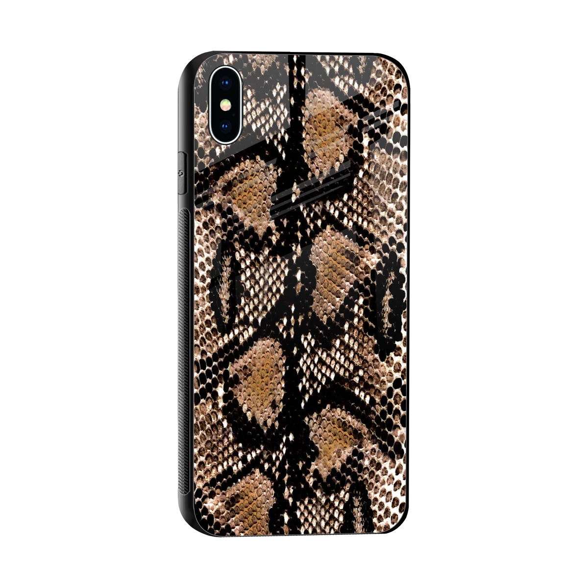 Venomous Luxe sleek iphone xs max cover with tempered glass back and TPU edges