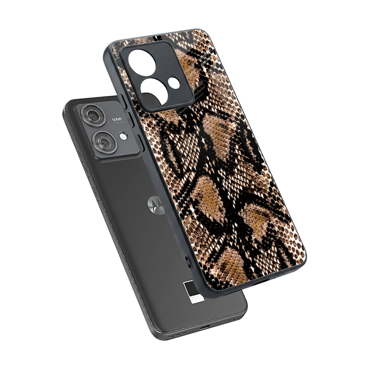 Venomous Luxe sleek motorola edge 40 neo 5g cover with tempered glass back and TPU edges