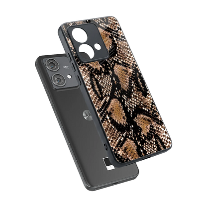 Venomous Luxe sleek motorola edge 40 neo 5g cover with tempered glass back and TPU edges