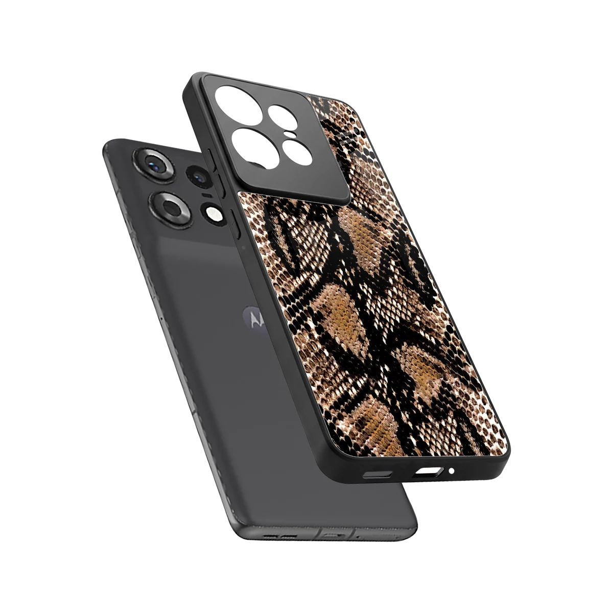 Venomous Luxe sleek motorola edge 50 pro cover with tempered glass back and TPU edges
