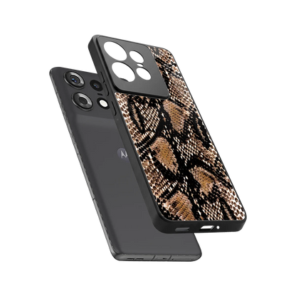 Venomous Luxe sleek motorola edge 50 pro cover with tempered glass back and TPU edges