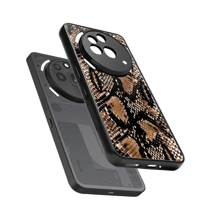 Venomous Luxe sleek nothing phone 3a pro cover with tempered glass back and TPU edges