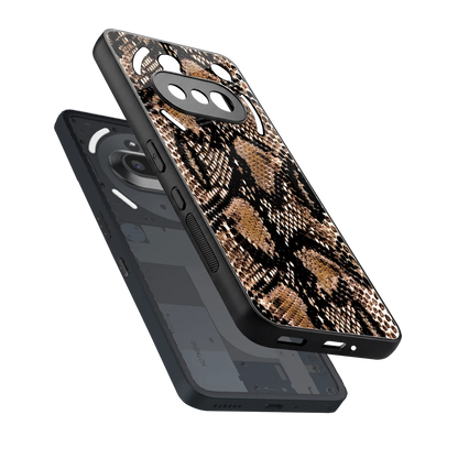 Venomous Luxe sleek nothing phone 3a cover with tempered glass back and TPU edges