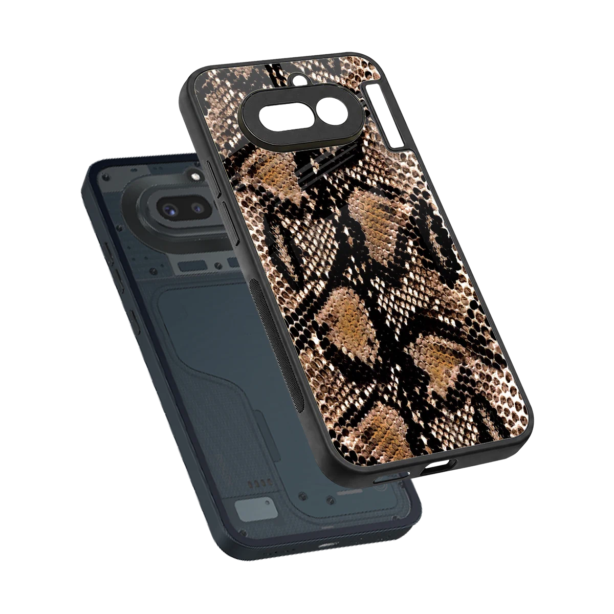 Venomous Luxe sleek nothing phone 4a cover with tempered glass back and TPU edges