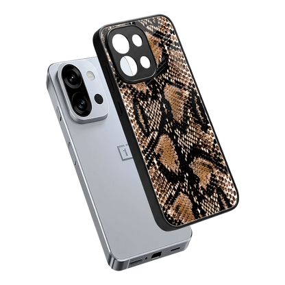 Venomous Luxe sleek oneplus 13s cover with tempered glass back and TPU edges