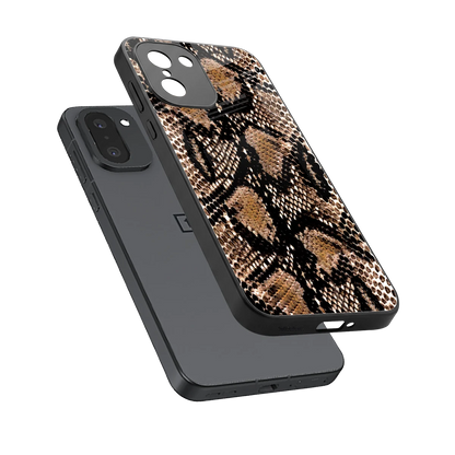 Venomous Luxe sleek oneplus 15r cover with tempered glass back and TPU edges