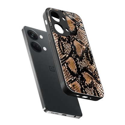 Venomous Luxe sleek oneplus nord 3 cover with tempered glass back and TPU edges