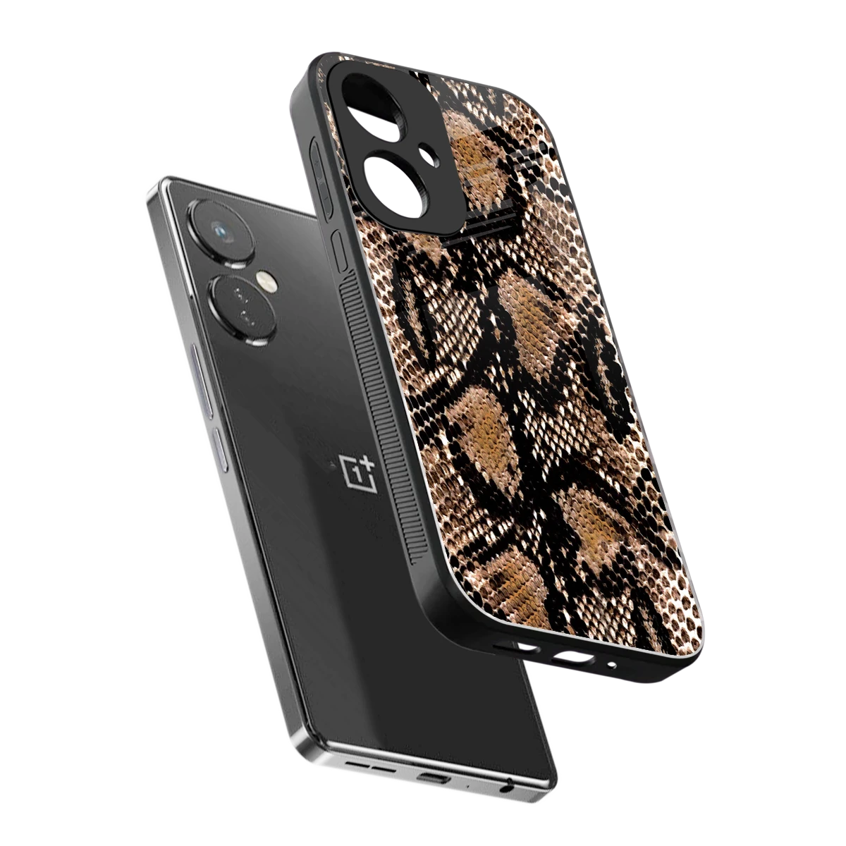 Venomous Luxe sleek oneplus nord ce 3 cover with tempered glass back and TPU edges