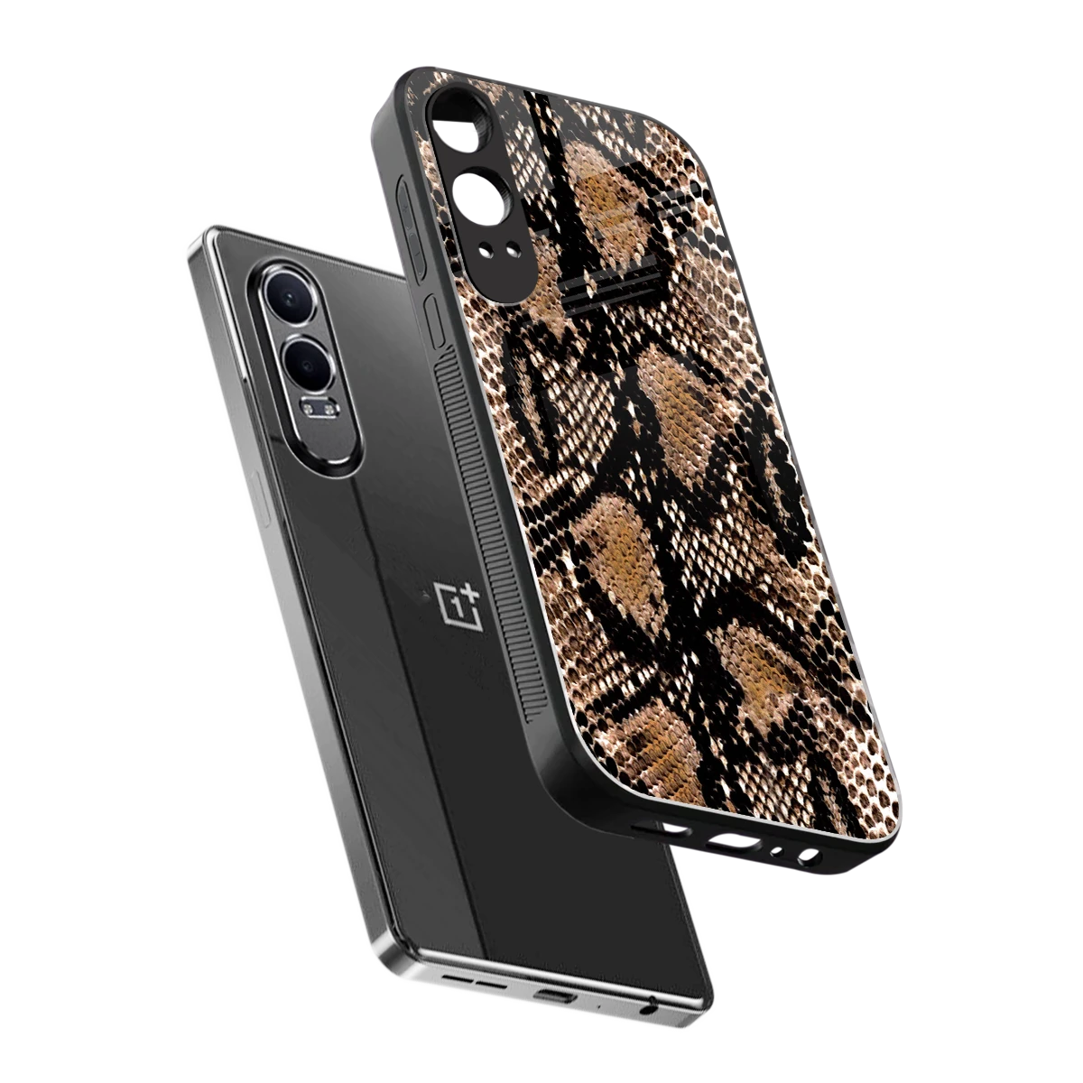 Venomous Luxe sleek oneplus nord ce 4 lite cover with tempered glass back and TPU edges