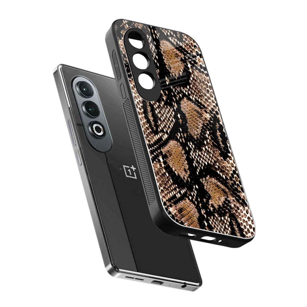 Venomous Luxe sleek oneplus nord ce 4 cover with tempered glass back and TPU edges