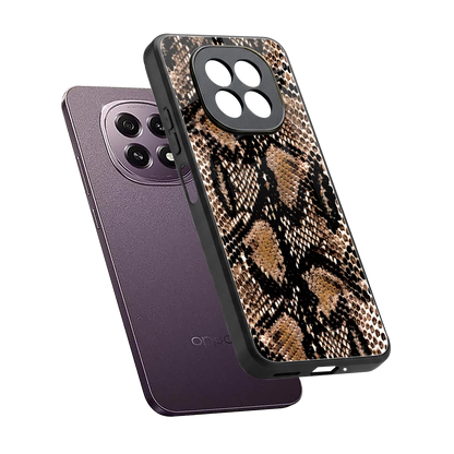 Venomous Luxe sleek oppo f29 5g cover with tempered glass back and TPU edges