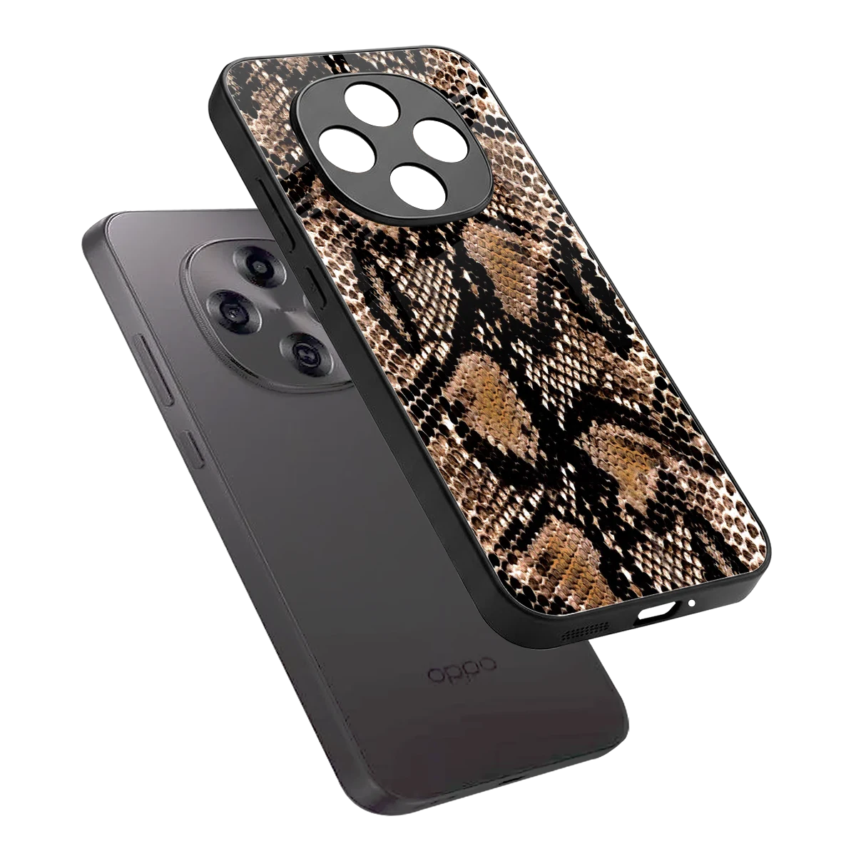 Venomous Luxe sleek oppo f31 pro 5g cover with tempered glass back and TPU edges