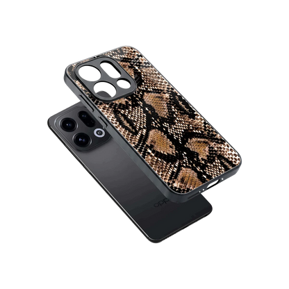 Venomous Luxe sleek oppo find x9 cover with tempered glass back and TPU edges