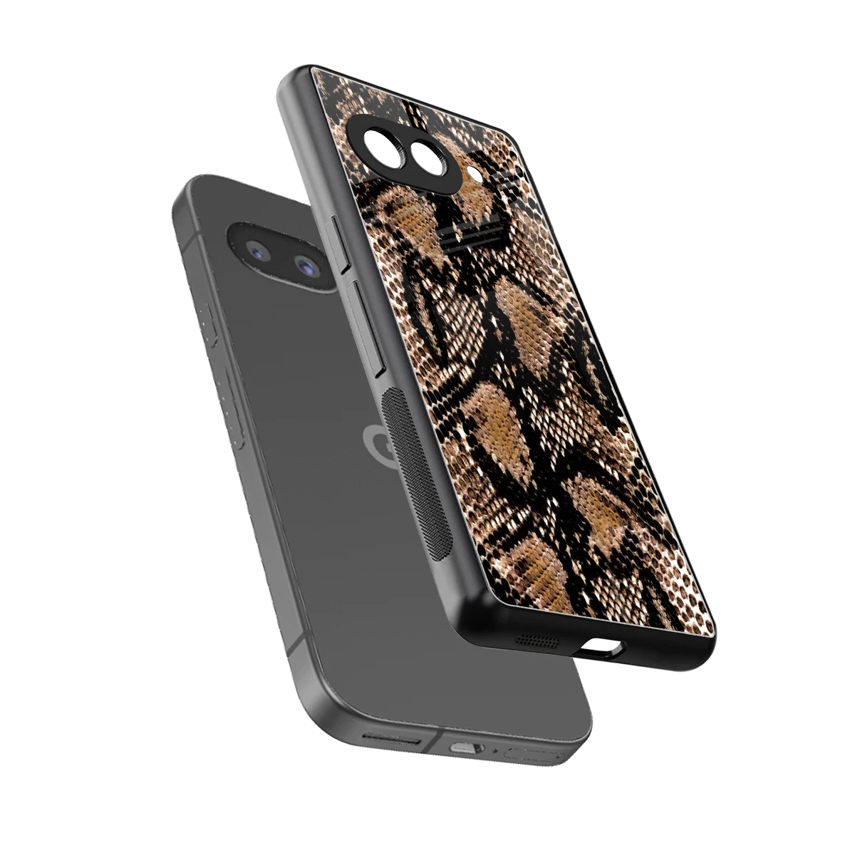 Venomous Luxe sleek google pixel 10a cover with tempered glass back and TPU edges