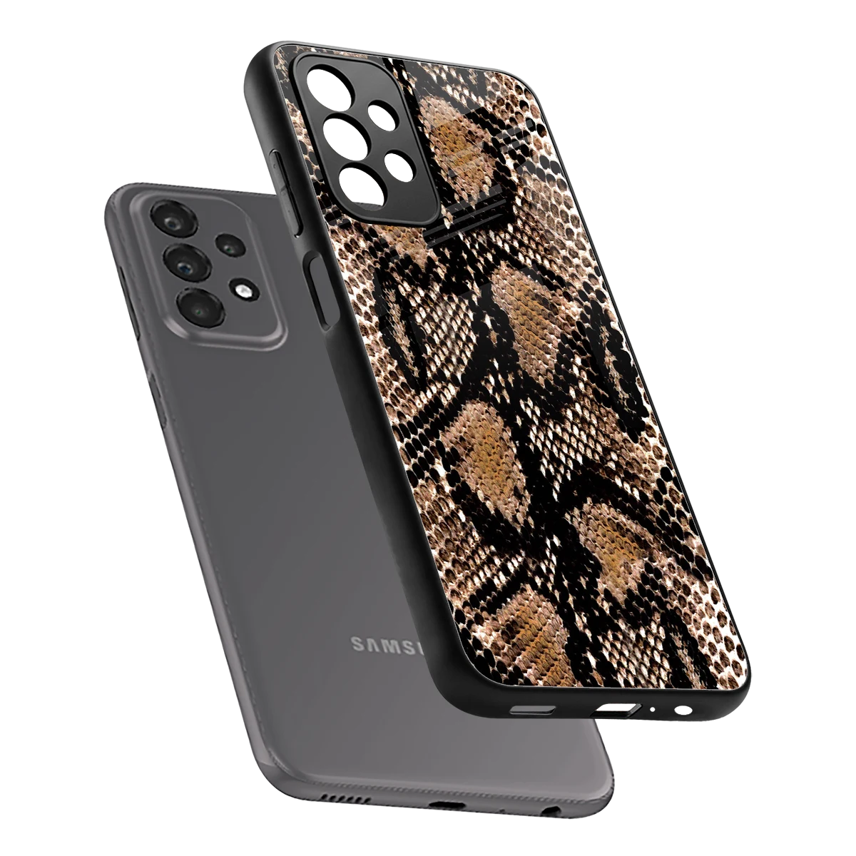 Venomous Luxe sleek samsung galaxy a23 cover with tempered glass back and TPU edges