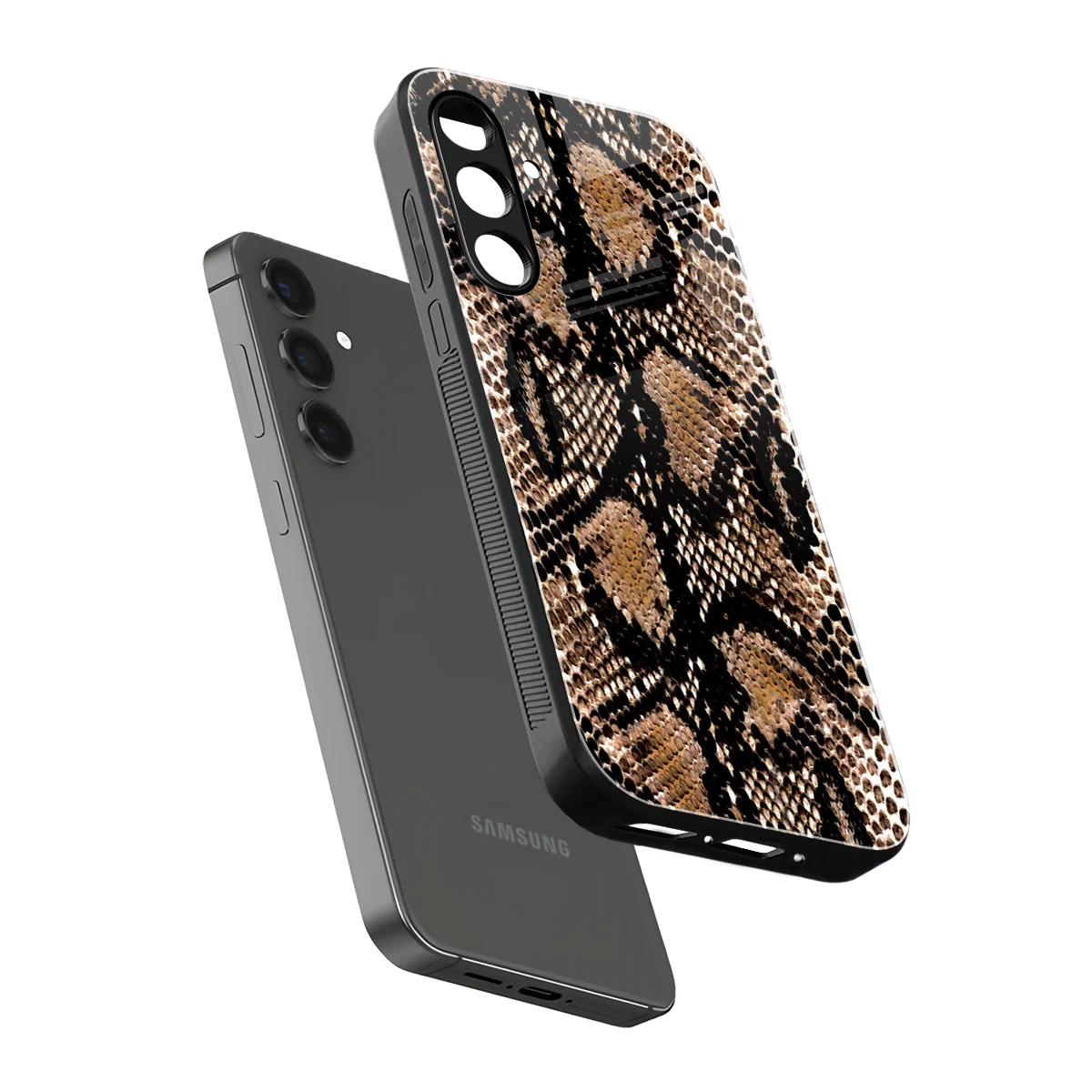 Venomous Luxe sleek samsung galaxy a14 5g cover with tempered glass back and TPU edges