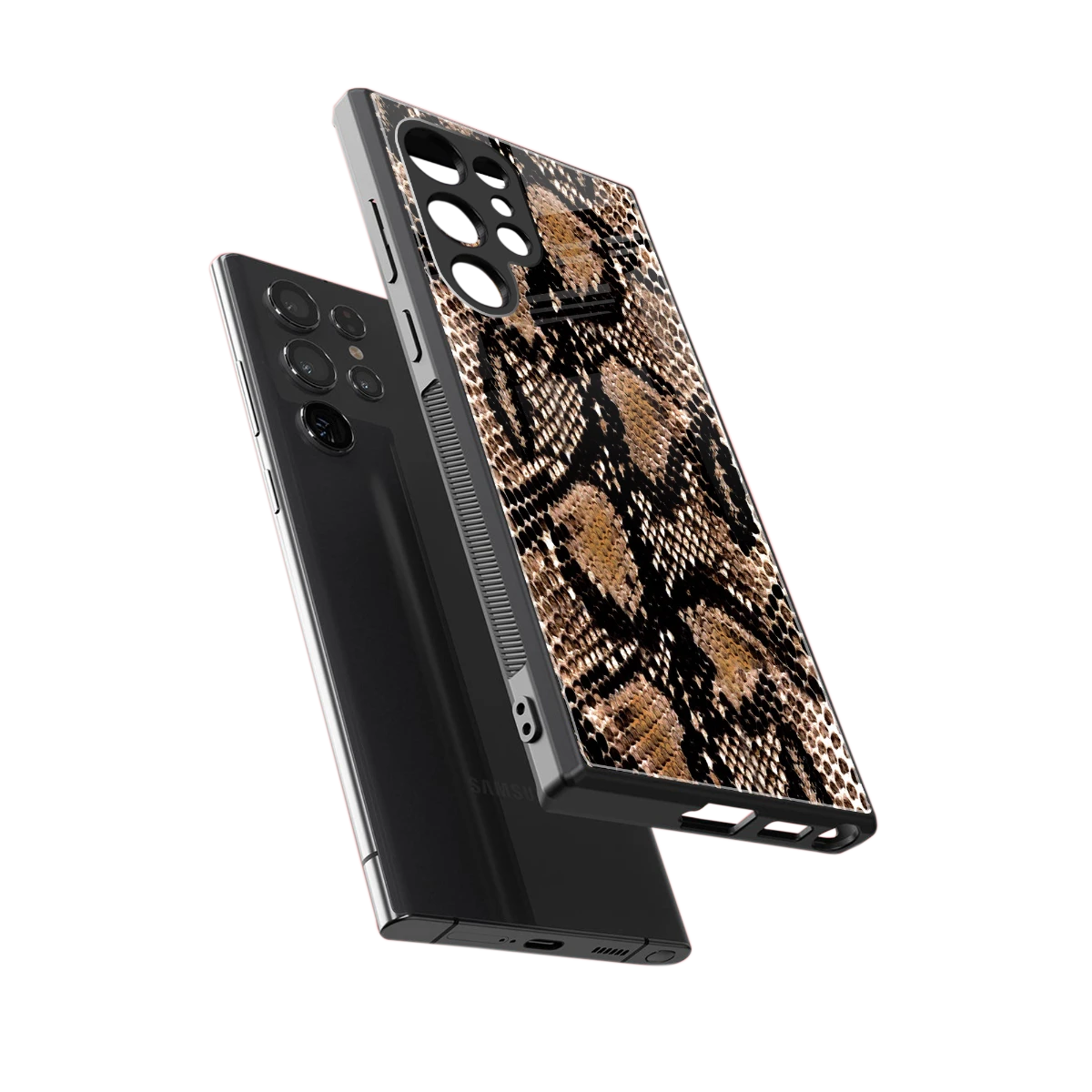 Venomous Luxe sleek samsung galaxy s23 ultra cover with tempered glass back and TPU edges