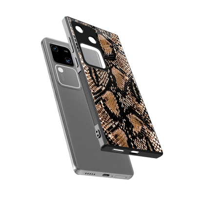 Venomous Luxe sleek vivo v30 cover with tempered glass back and TPU edges