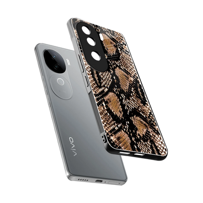 Venomous Luxe sleek vivo v40e cover with tempered glass back and TPU edges