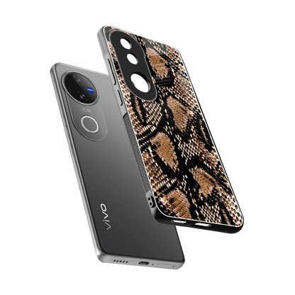 Venomous Luxe sleek vivo v50 cover with tempered glass back and TPU edges