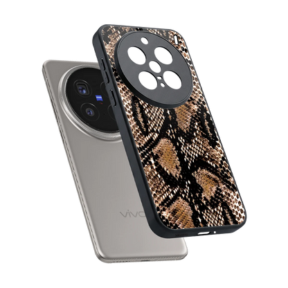Venomous Luxe sleek vivo x200 pro cover with tempered glass back and TPU edges