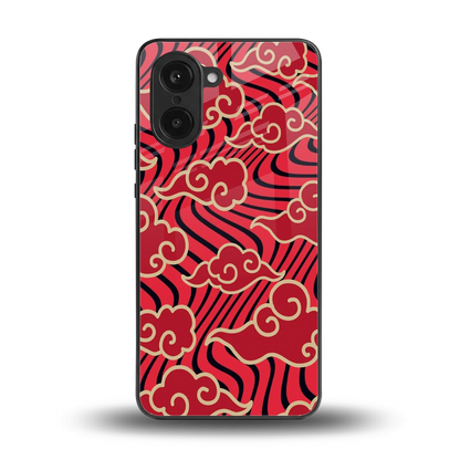 Vermilion Anime back phone cover | glass case for oneplus nord ce5 5g