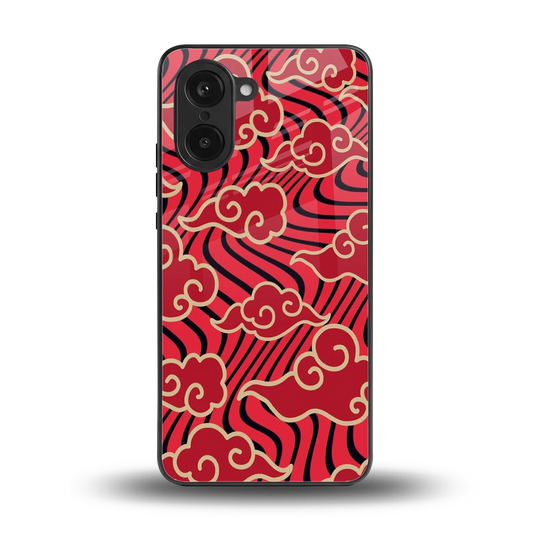 Vermilion Anime back phone cover | glass case for oneplus nord ce5 5g