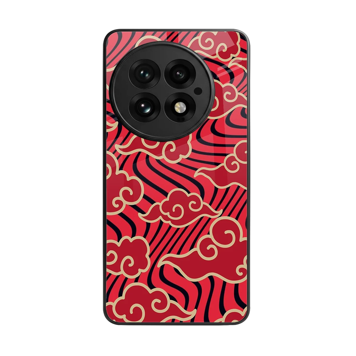 Vermilion Anime back phone cover | glass case for oneplus 13
