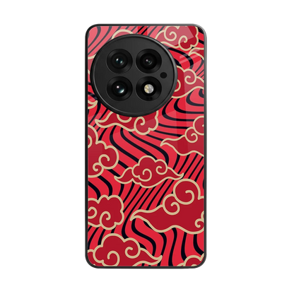 Vermilion Anime back phone cover | glass case for oneplus 13