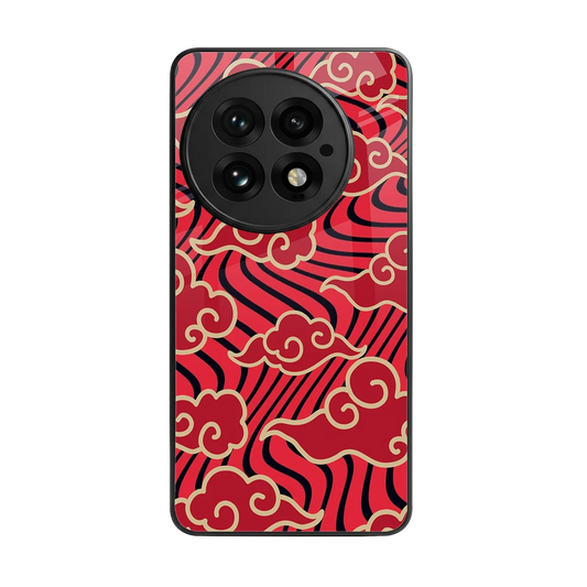 Vermilion Anime back phone cover | glass case for oneplus 13
