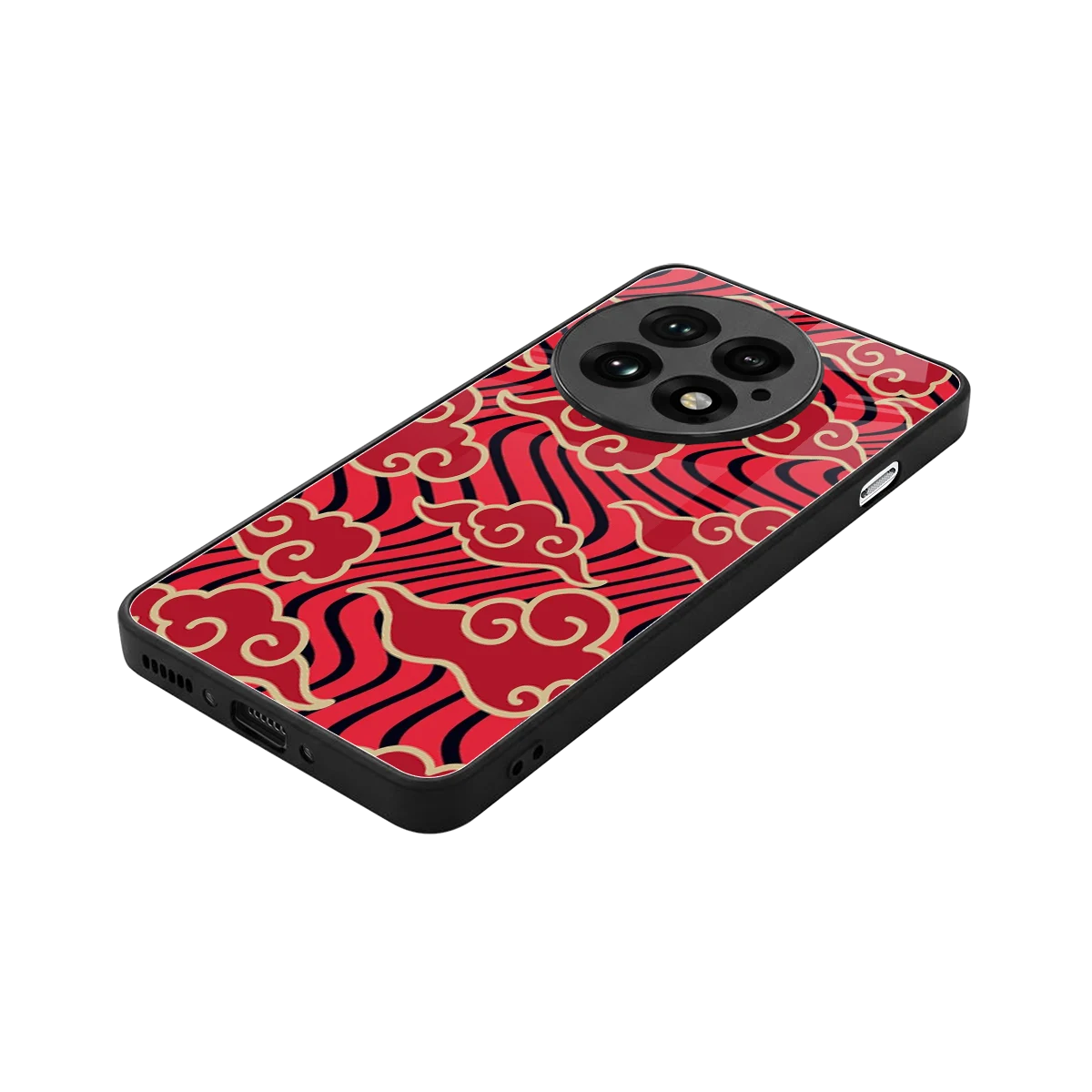 Vermilion Anime stylish phone case for oneplus 13 | glossy glass and slim fit