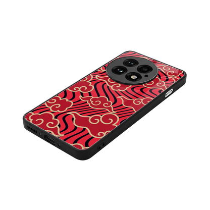 Vermilion Anime stylish phone case for oneplus 13 | glossy glass and slim fit