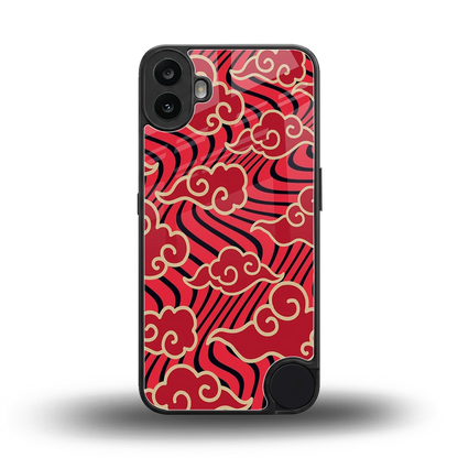 Vermilion Anime back phone cover | glass case for cmf nothing phone 1