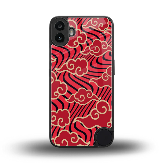 Vermilion Anime back phone cover | glass case for cmf nothing phone 1
