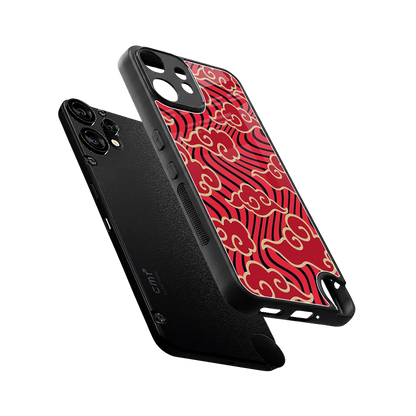 Vermilion Anime sleek cmf nothing phone 2 pro cover with tempered glass back and TPU edges