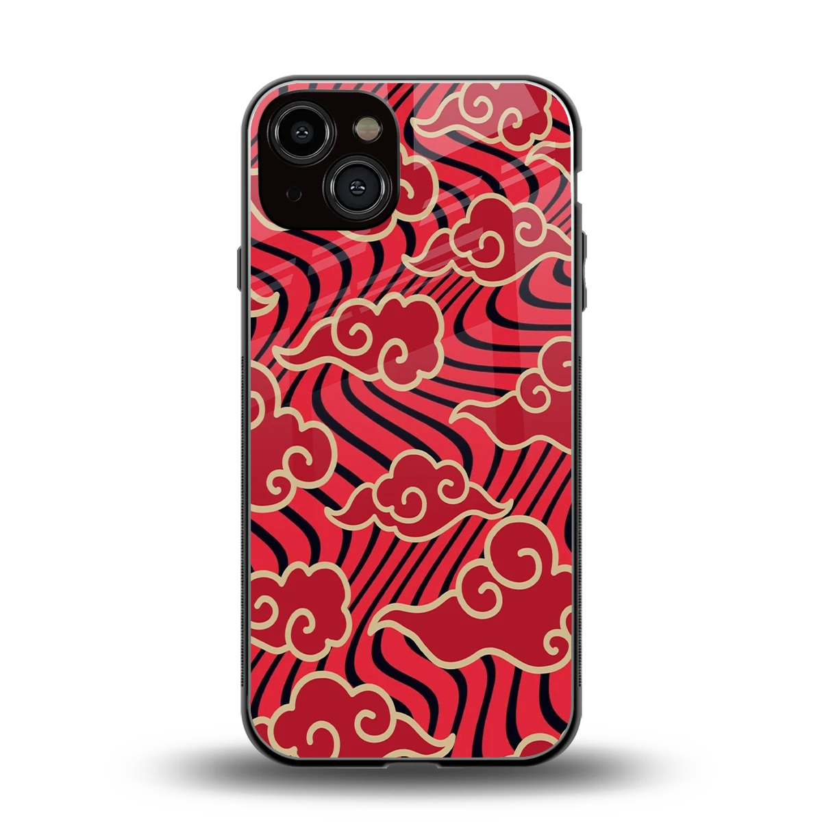 Vermilion Anime back phone cover | glass case for iphone 13