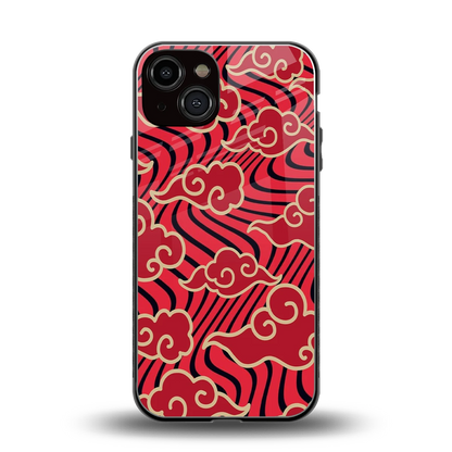 Vermilion Anime back phone cover | glass case for iphone 13
