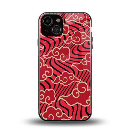 Vermilion Anime back phone cover | glass case for iphone 13