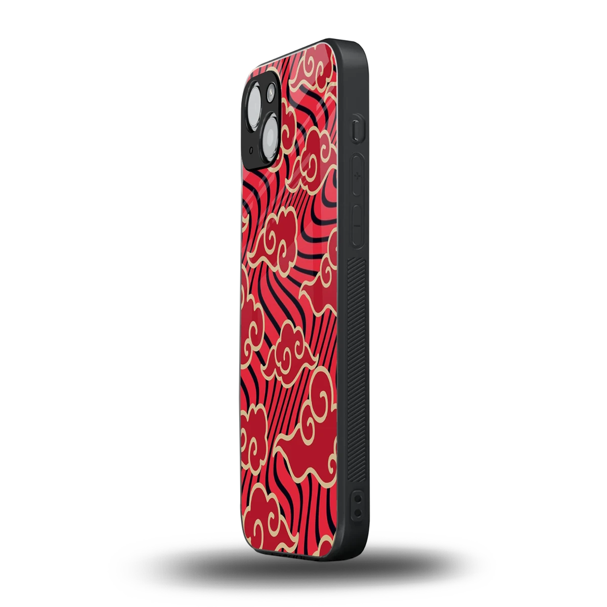 Vermilion Anime iphone 14 plus mobile cover | shockproof glass phone case