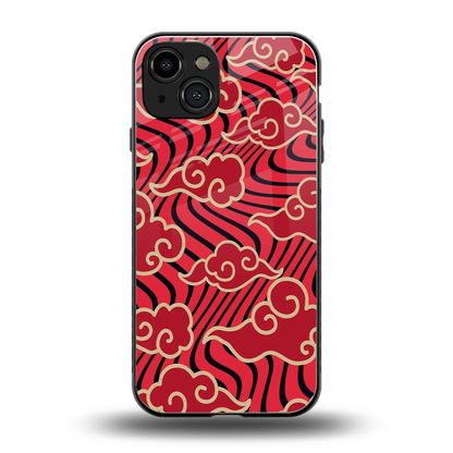 Vermilion Anime back phone cover | glass case for iphone 15