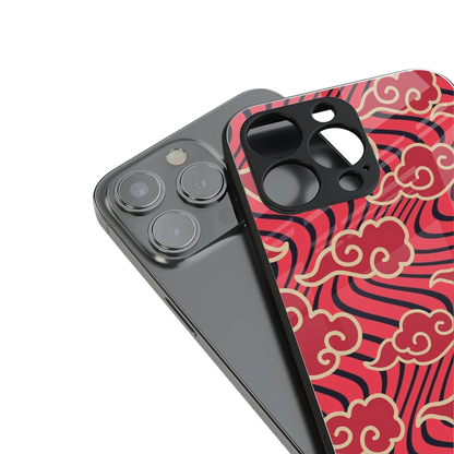 Vermilion Anime stylish phone case for iphone 16 pro | glossy glass and slim fit