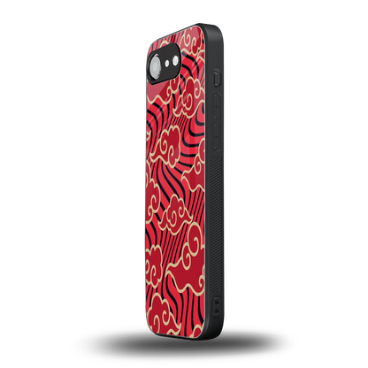 Vermilion Anime iphone 17e mobile cover | shockproof glass phone case