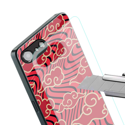 Vermilion Anime stylish phone case for iphone 16e | glossy glass and slim fit