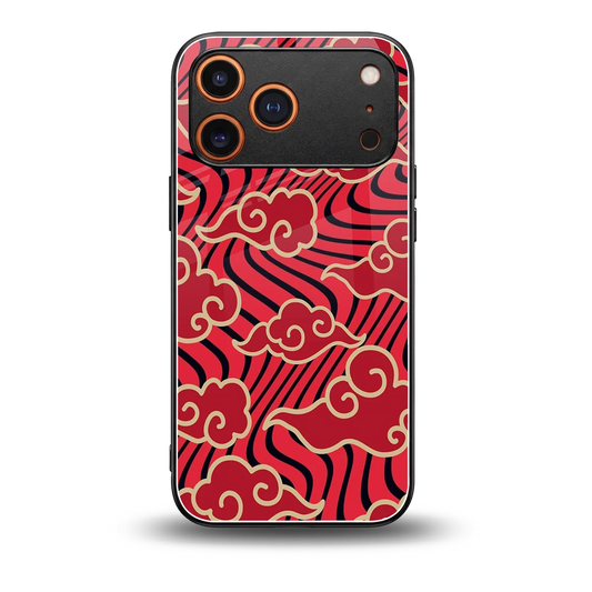 Vermilion Anime back phone cover | glass case for iphone 17 pro max