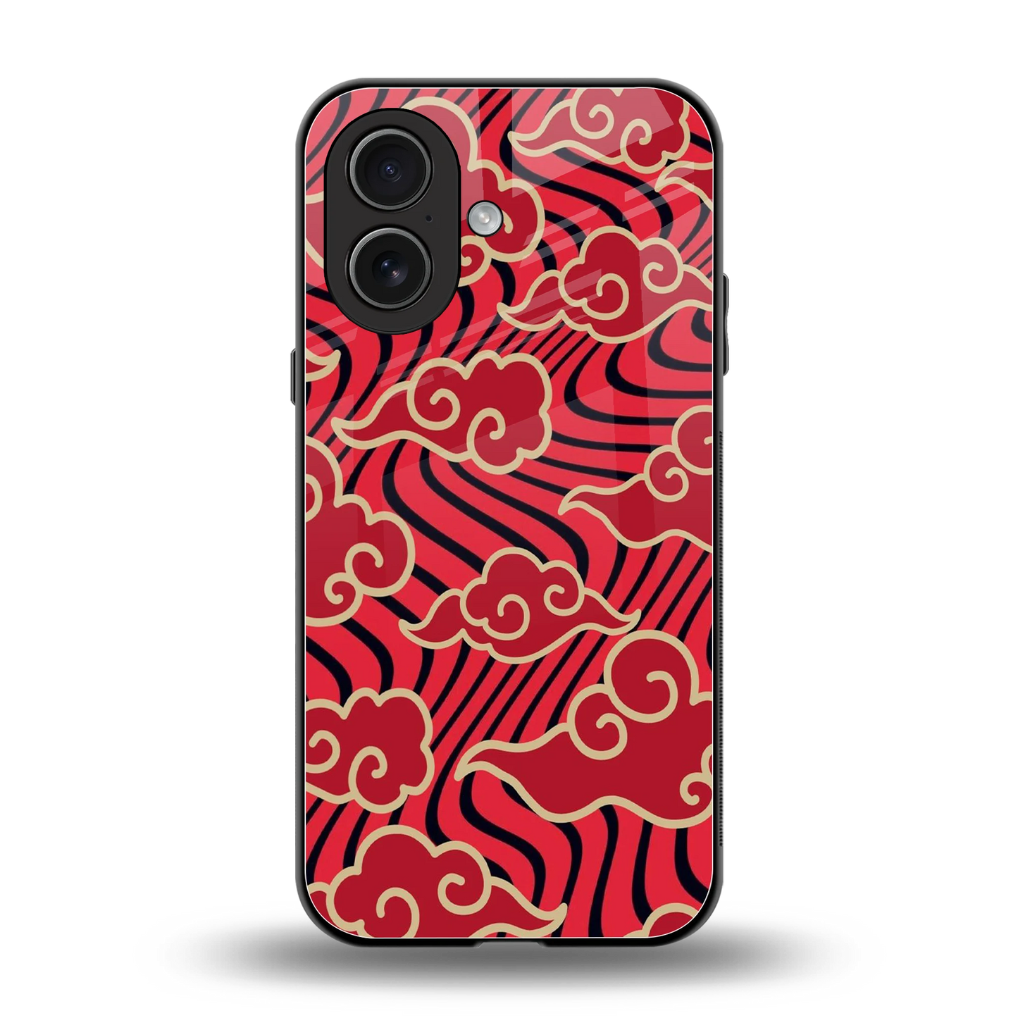 Vermilion Anime back phone cover | glass case for iphone 17